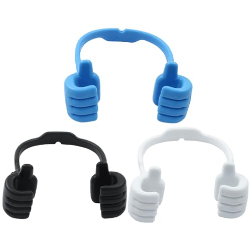 verkelly 3 Pack Thumbs Up Phone Stand Holder Adjustable Cell Phone Holder Plastic Tablet Stand for All Smart Devices