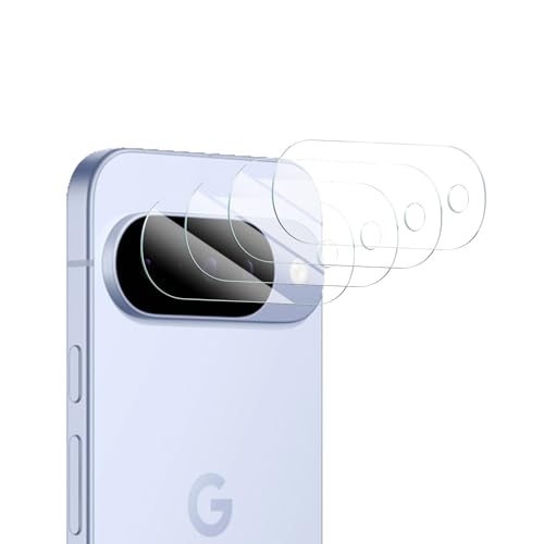4-Pack Camera Lens Protector for Google Pixel 10 Tempered Glass Camera Cover Screen Protector Accessories HD Anti-scratch Bubble Free 9H Hardness Shockproof Full Protective