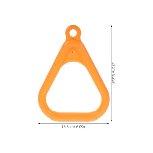 Anillas triangulares para gimnasia ibasenice 2 piezas naranja miniatura 2