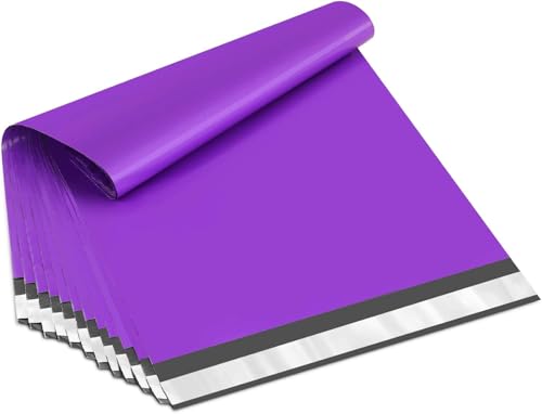 Image of UCGOU 14x17 Purple Poly Mailers Shipping Bags 100 Pcs Large Poly Mailers Mailing Bags for Shipping Clothes Self Sealing Package