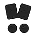 meacom Metallplättchen Set 4 Stück Handy Halterung Metall Plättchen Ersatz 3M-Rückseite Magnet KFZ Halterungen Metallplatte Phone Halter Platte für Handy und GPS（2 Rechteck und 2 Runde）