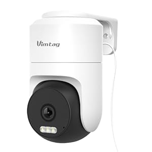 VIMTAG Cameras for Home Security 2.5K – Indoor/Outdoor Plug-in WiFi Camera (5G/2.4G), Pet/Dog/Cat/Baby Monitor, 360° View, Motion Tracking, Siren, Color Night Vision, 2-Way Audio, Cloud/SD Storage