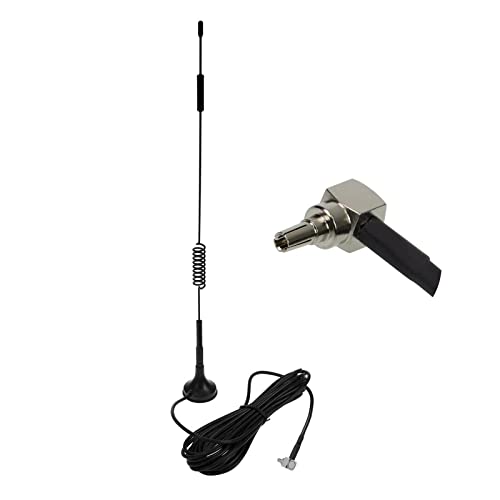 Antena CRC9, 4G LTE Antenna Dual 12dBi Alto Ganancia Red Ethernet Al Aire Libre Antena Receptor Amplificador Booster para WiFi Router Banda Ancha Móvil