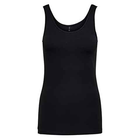 ONLY Women's Black Sustainable Cotton Vest Cover