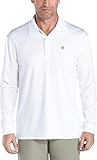 Coolibar UPF 50+ Men's Golf Polo- Sun Protective,Large,White