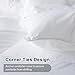 WhatsBedding Queen Size Feather Comforter, Filled with Feather and Down Fiber, White All Season Duvet Insert - Luxurious Hotel Bed Comforter - 100% Cotton Cover, Medium Warmth with Corner Tabs - 90x90