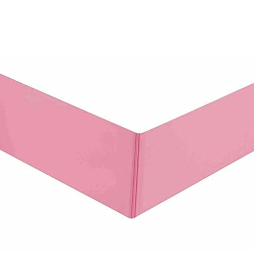 Cache Sommier Rose 140 x 200 cm – abnehmbarer Anti-Staub-Rock mit 35 cm langem elastischem Bettrock für einfache Reinigung, stilvoller Bettrahmenbezug, 3-seitiges Design