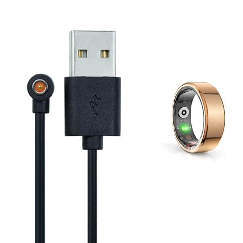 for R02 R09 R18 Smart Ring Charger,2Ft/60cm,USB Portable Magnetic Replacement Charging Cable Compatible with Smart Ring Size 8/9/10