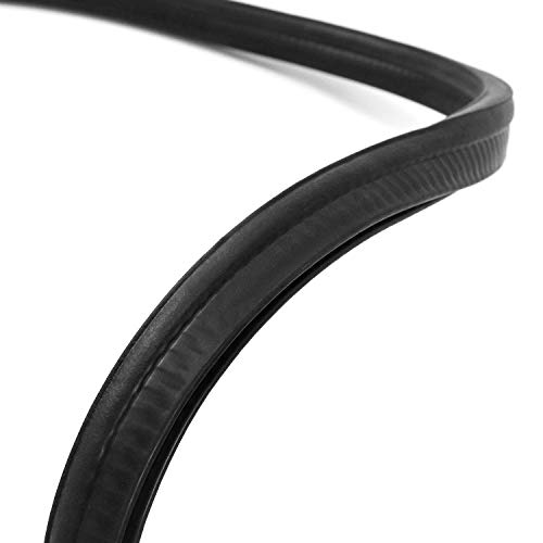 Image of QWORK 20 Feet EPDM Rubber Trim Seal with Top Bulb, Fits Edge 1 /16 inch to 1 /8 inch (Pack of 2)