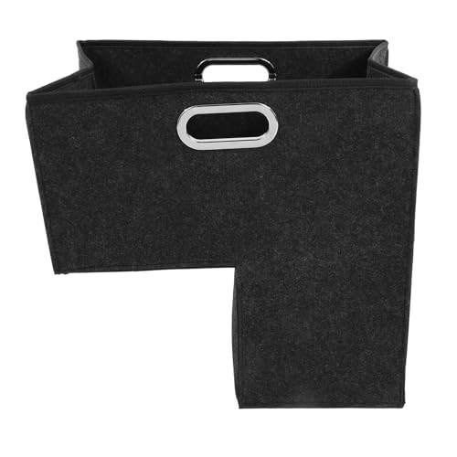 Ipetboom Cesto Portaoggetti Scale in Feltro Pieghevole con Manici Organizer per Giocattoli e Accessori Contenitore Salvaspazio per Riporre Sotto e Sopra le Scale Resistente e Facile da