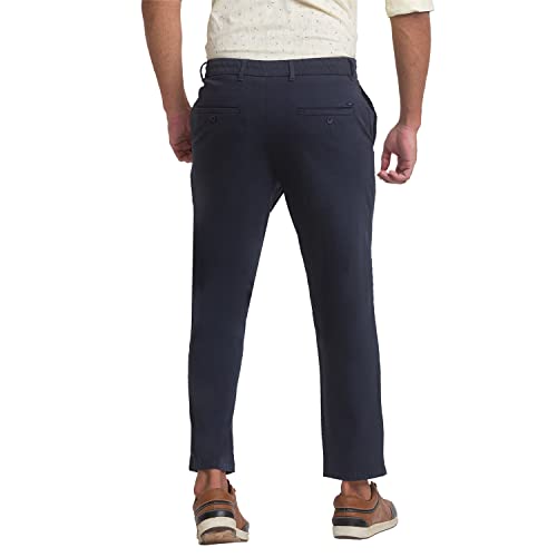 Image of Parx Men's Regular Fit Cotton Casual Pant (XMTZ03357K8 Black)