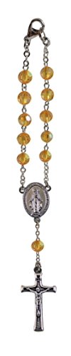 Cathedral Art (Abbey & CA Gift November/Topaz Birthstone Car Rosary