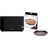 Bauknecht ExtraSpace Crisp MW 427 SL/Kombination Grill und Mikrowelle, Silber & Whirlpool AVM290 - Mikrowellenzubehör/Crisp-Platte medium für die Mikrowelle/auch für Mikrowellen von Bauknecht