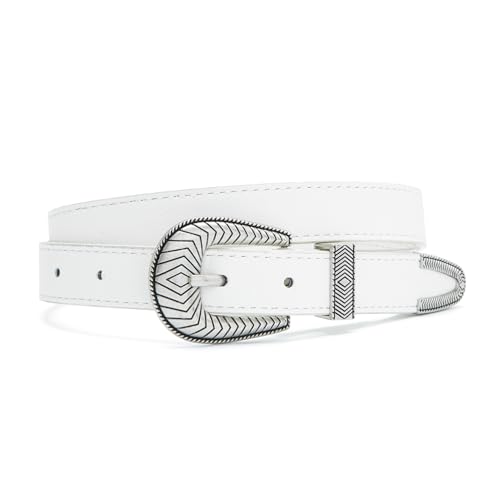 Women Western Belts for Jeans Pants Ladies Country Waist Belt with Vintage Buckle2