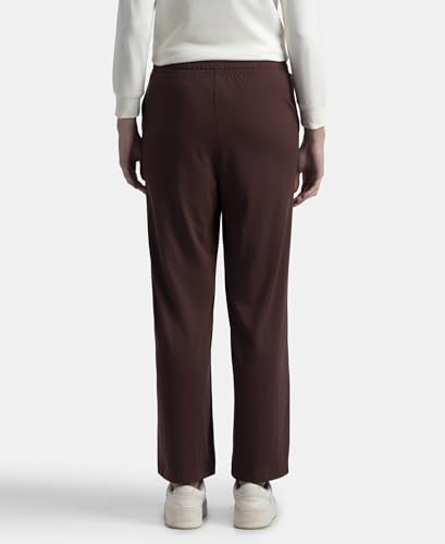 Image of Jockey A158 Women Super Combed Cotton Rich Straight Fit Wide Leg Pants