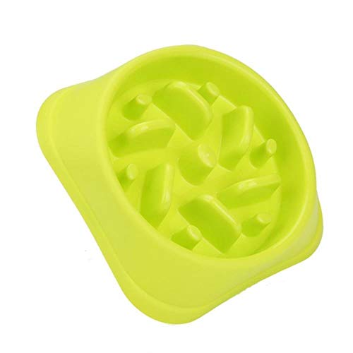 ARRDogs Cats Bowls And Pets FeedersSlow Feeder Container Supplies For Food,green, shows