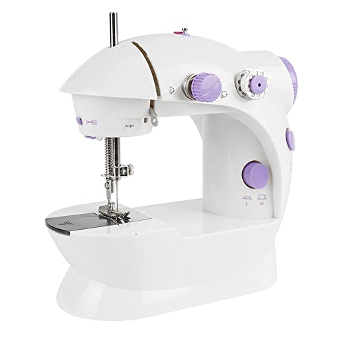 Machine à Coudre électronique, Mini Machine à Coudre Portable, avec Pédale, Semi-automatique, Fil unique-Aiguille double-Machine à tête unique, Modèle...