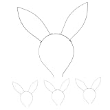 GARIOUANS 4pièces Cadre De Bandeau Vide avec Oreilles De Lapin Fil De Fer Accessoires De ...