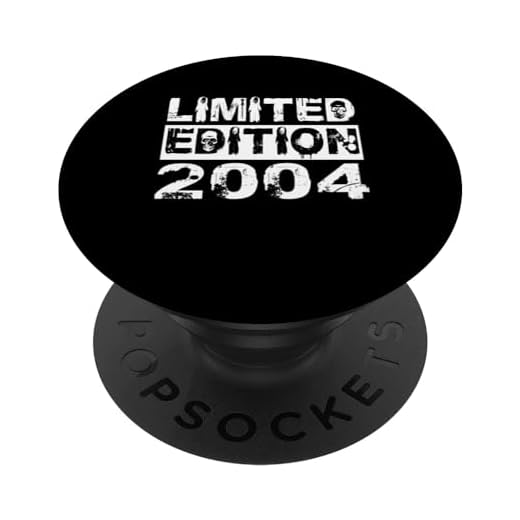 Edición limitada 2004 Cumpleaños 2004 Edición Cumpleaños PopSockets PopGrip Intercambiable