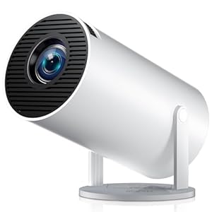 Smart 4K Projector WiFi Bluetooth – Salange HY300PRO Mini Projector Android 11.0, Short Throw Projector 1080P HD, 270° Adjustable, Auto Keystone Correction, Outdoor Movie Projector Portable [2024 New]