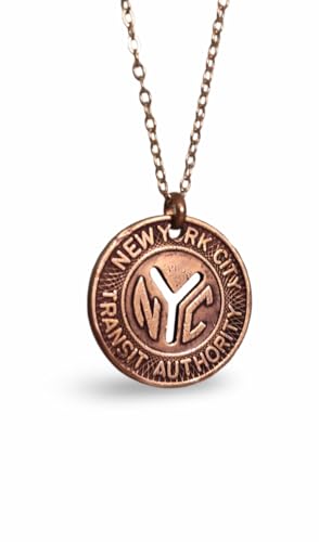 Authentic Large Y NYC Subway Token Necklace (1970-1979) (18"-20" adjustable)3