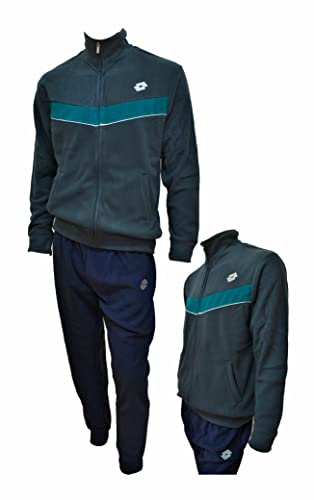 Chándal de hombre de forro polar completo con cremallera para invierno