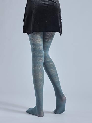 Image of Sahabowi Women Tights, Sheer High Waist Pantyhose, Vintage Control Top Stockings, Siwa6