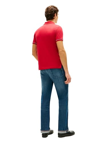 Image of Tommy Hilfiger Men's Short Sleeve Casual Polo Shirts in Slim Fit with Liquid Cotton and Cuff Designs