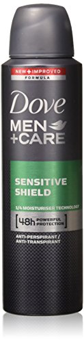 Dove Men + Care Dry Spray Antiperspirant, Sensitive Shield 3.80 oz (Pack of 8)