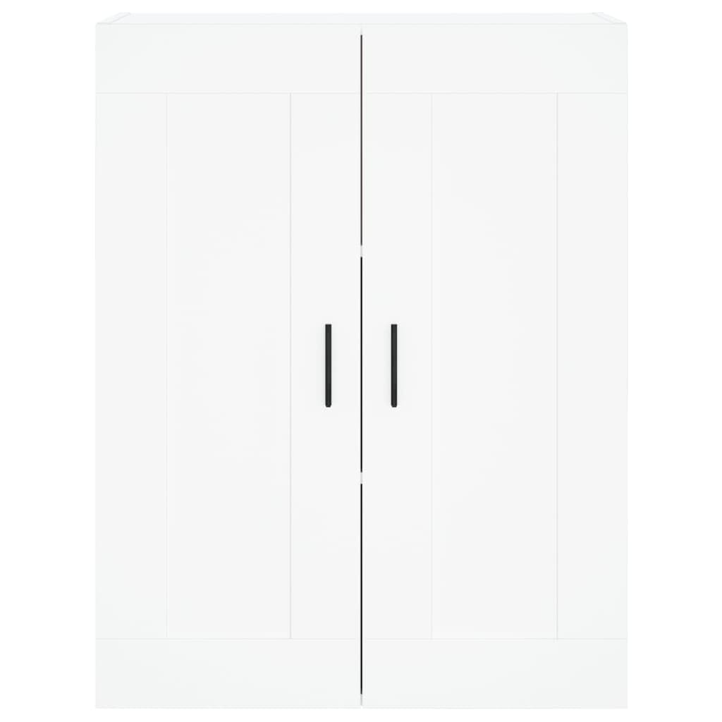 vidaXL Armario de Pared Madera de ingeniería Blanco 69,5x34x90 cm, Armario, Armario Colgante, Armario Auxiliar, Armario de almacenaje
