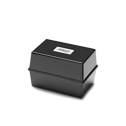 Deflecto Value Size 6 x 4 Index Card Box - Black