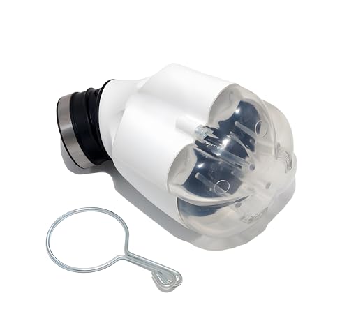 Filtre à air Doppler Venturi blanc noir boîte à air pour scooter et mécaboite