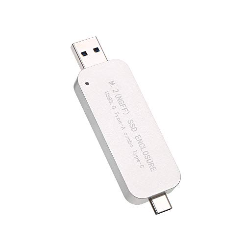 Docooler USB3.0 a M.2 NGFF SSD Tipo de Gabinete-A Combo Tipo-C 5Gbps Suporte 2230/2242