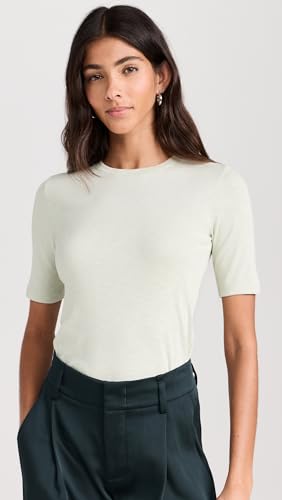 Image of Vince Women's Elbow Sleeve Crew Neck Top