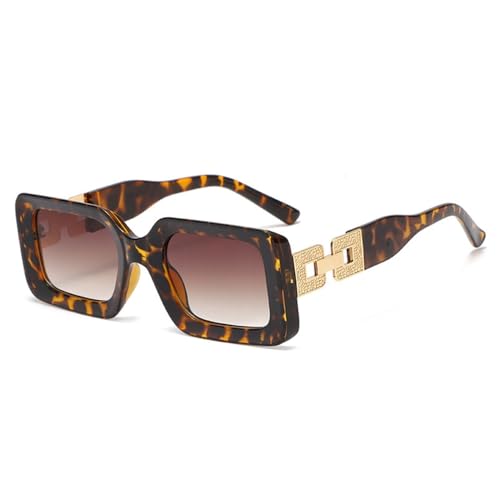 Lunettes de soleil branches larges MUTYNE avec monture carrée creuse look punk