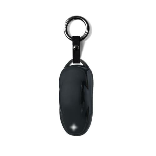 Tesla Key Fob Cover Model 3 Model Y Model S Smart Remote Control Car Key Cases for Tesla Model S 3 Y X Tup Transparent Key Case (Black, Model S&Model Y&Model 3)