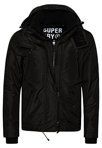 Superdry Herren Mountain SD Windcheater Jacke Schwarz L