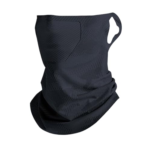 Funda de protección solar – Funda de seda helada antirayos UV, gargantilla transpirable para deportes al aire libre – Motociclismo, carreras, senderismo, pesca, ciclismo y esquí para hombres y mujeres
