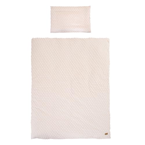 roba Children's Bed Linen Frosty Almond 100 x 135 cm - Bedding Set 2 pc - Organic Cotton - GOTS and Oeko-Tex 100 Certified - Beige - Image 2