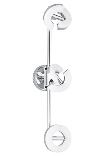 Fischer & Honsel Plafonnier Donut 3 x LED HV 5,5 W Chromé 23283 48 x 9 x 14 cm