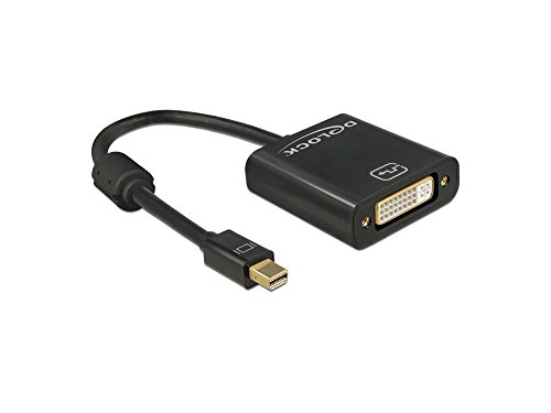 DeLOCK 62605 cavo di interfaccia e adattatore mini Displayport 1.2 DVI-I 24+5 Nero