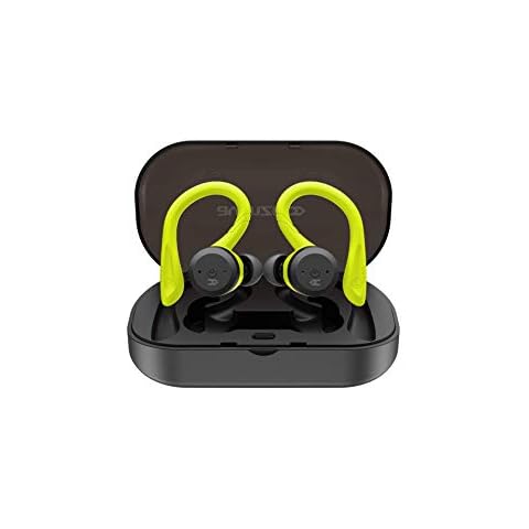 Avenzo - Auriculares Inalámbricos con Asistente de Voz y Funda Powerbank, Verde Cover