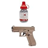 Umarex Precision .177 Caliber BB Gun BBS (1500 Count), Single & Glock 19X Gen5 .177 Caliber BB Gun Air Pistol, Glock 19X Gen5 Air Pistol, Black