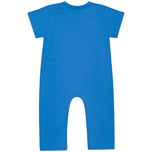 Auggle Baby Boy Halloween Mailman Outfits Infant Short Sleeves One-Piece Rompers With Hat（6-12Months）, 6-12 Months #TOP2