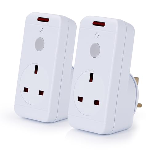 STATUS IONOS Remote Control Socket | White Remote Control Plug UK | Pack of 2 | IONREMSOC2PK10