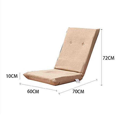 Chaise de plancher avec dossier réglable multiposition et mousse confort - 3