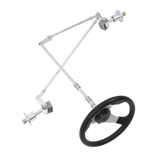 Front Steering Modification Kit Steering Wheel Front Drive Assembly Front Steering Modification Kit Go Cart Steering Kits with Front Axle Assembly for 168cc GO KART UTV ATV