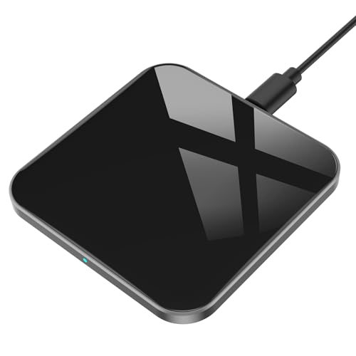 AGPTEK 15W Cargador Inalámbrico Rápido, Qi Wireless Charger 15W/10W/7.5W/5W para iPhone SE 2020 11/11 Pro MAX/XS/XR/X/8 Plus, AirPods Pro, Galaxy S20/Note 10/S10/S10e/S9/Note 8/S8/S7…