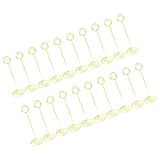 DIYEAH Soportador De Forma Redonda De Hierro 220mm 20 Unidades Clip Para Notas Diseño Creativo