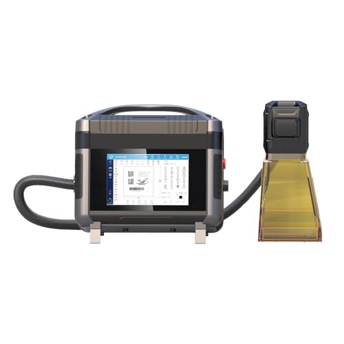 Image of Portable Handheld Laser Marking Machine 50W Fiber Laser Engraver Power Supply Marking 100 * 100mm Laser Engraving Machine for Metal and Non Metal Laser Class 2